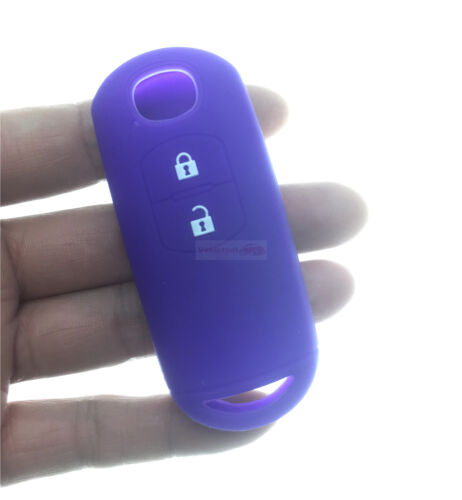 Fit MAZDA 2 3 5 6 CX-5 2 Button Remote Smart Key Fob Silicone Skin Case Cover - Picture 21 of 23