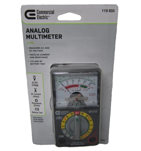 Commercial Electric Analogue Multimeter Voltage 119 833
