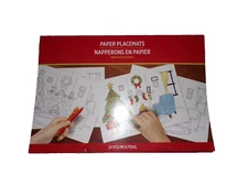 Amscan child's color Paper Placemats christmas Decoration 16"X11" 24 Sheets CLtb