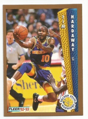 TIM HARDAWAY 1992-93 FLEER CARD NEAR MINT+ CONDITION