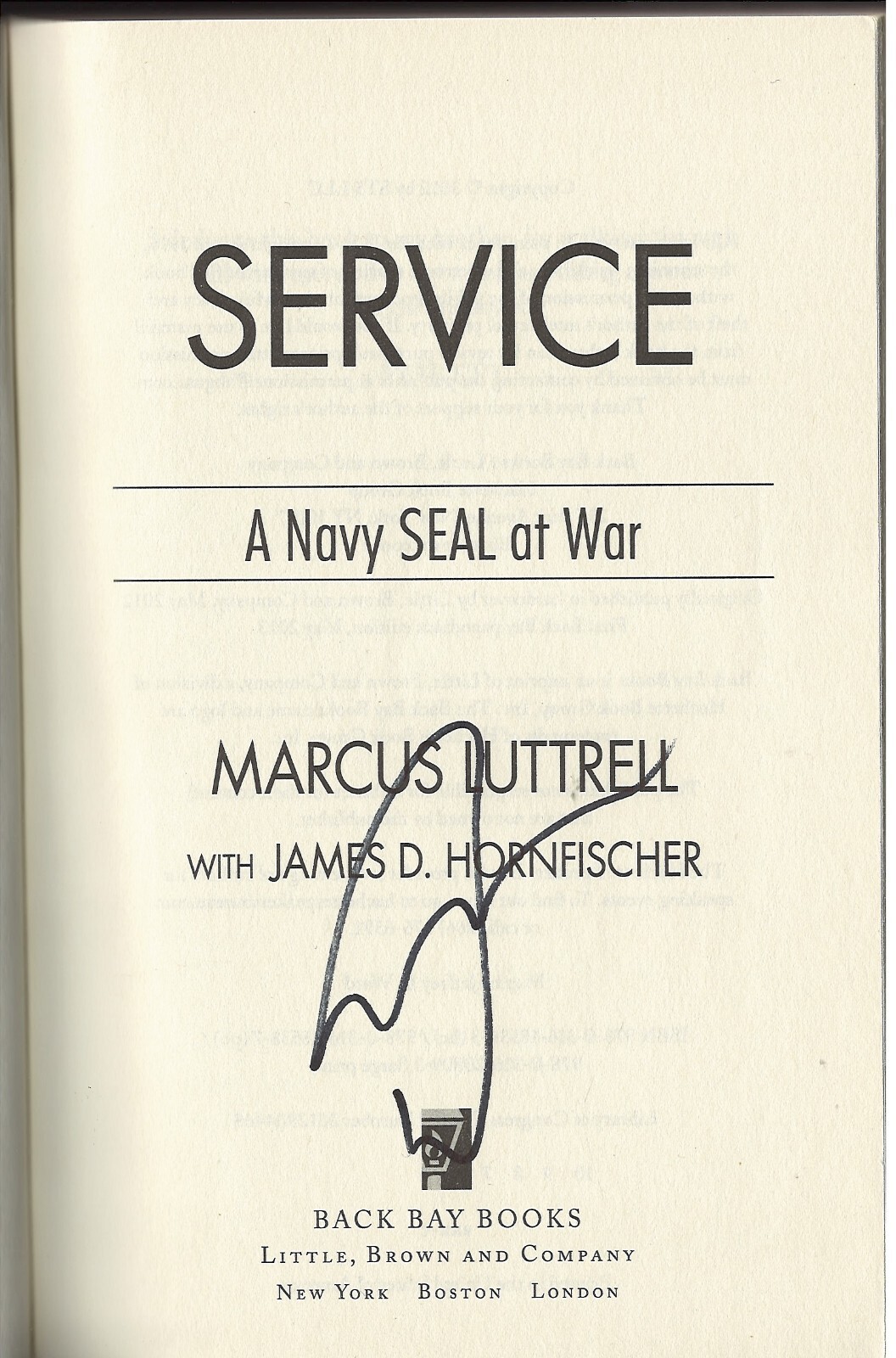 Marcus Luttrell Rbook MARCUS LUTTRELL SERVICE: A NAVY SEAL AT WAR RARE SIGNED BOOK | eBay
