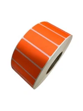 3x1 inch Orange Thermal Direct Industrial Zebra Printer 3" Core Labels 5100 P/R