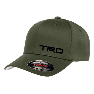 TRD Flexfit Premium Hat Tundra Tacoma 4Runner Land Cruiser Olive Cap