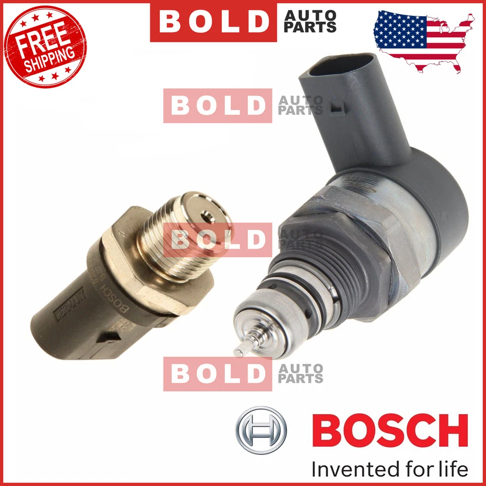 For Mercedes Dodge Sprinter TDI Fuel Pressure Regulator Valve & Sensor Kit Bosch - Изображение 2 из 4