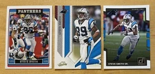 Steve Smith Lot Of 3 Mixed Brand Topps/Playoff/Donruss Carolina Panthers NM-MT
