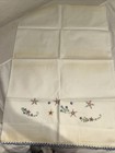 Vintage Pair Of Pillowcases Embroidery Flowers Blue Pink Crochet — photo 5