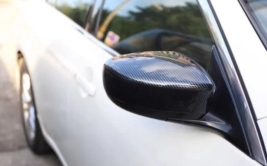 Tapa de espejo retrovisor de fibra de carbono para Infiniti G25 G35 G37 2007-2013 Foto 2 de 4