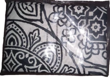 The Company Store Linen Ebony Medallion King Pillow Sham