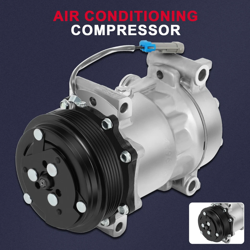 空调压缩机适用于 1996 - 1998 雪佛兰 GMC C1500 C2500 2000 - 2002 五十铃 FRR — 第 2/4 张图片