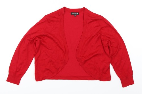 Round Neck Acrylic Cardigan Jumper Size 