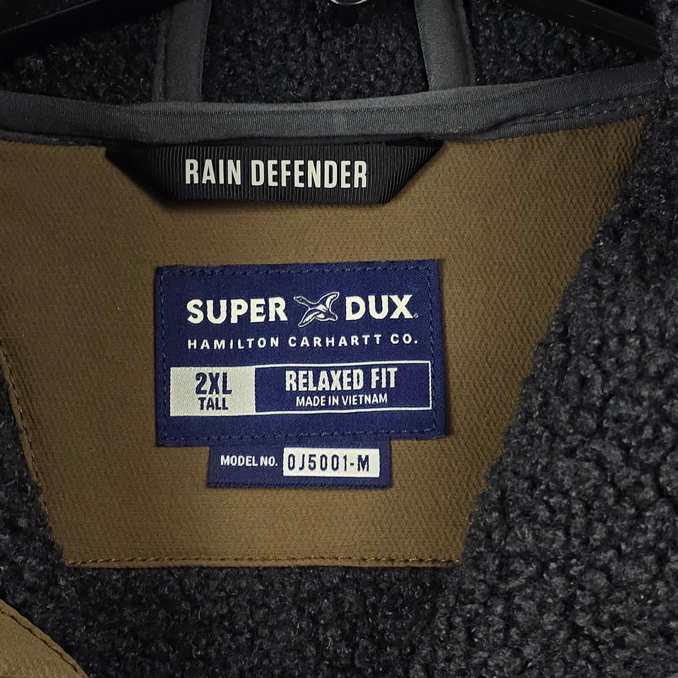 Chaqueta Sherpa Carhartt CAPUCHA PARA HOMBRES 2XL ALTA Marrón EXTERIOR PESO MEDIO LLUVIA NUEVA CON ETIQUETAS Foto 3 de 4