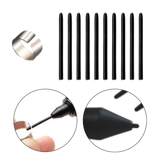10Pcs Pen Refills Rubber Graphics Tablet Nibs for CTL-471 671 472 672 Ptz-430 - Picture 4 of 7