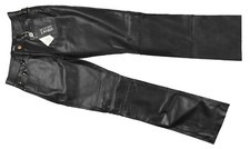 New Versace Jeans Couture Vintage 90's Leather Pants  29 x 33 Black  Womens 