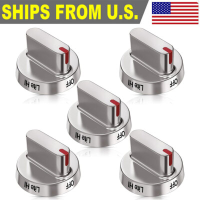Upgrade 5pcs DG64-00472A Stove Knob Replace DG64-00473A for Samsung Stove Knobs
