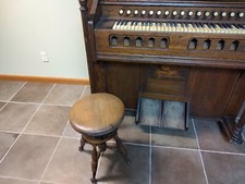 Antique Pump organ and stool
