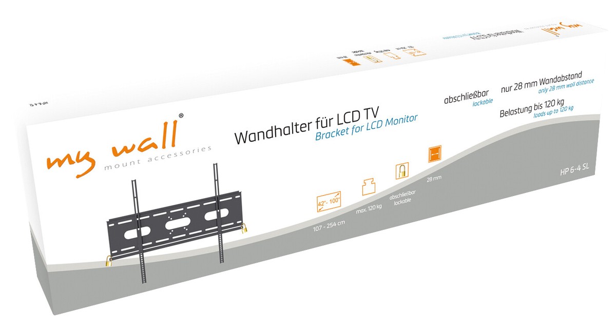 TV Fernseher Wandhalterung A164 Für VESA 400x300 400x400