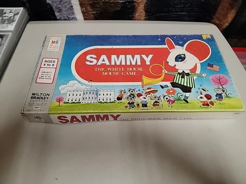 Vintage 1977 Milton Bradley Sammy the White House Mouse Board Game 4802~Complete