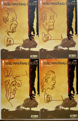 Walking Dead #193 Final Issue 2nd Print w/Character Remarque By Charlie Adlard