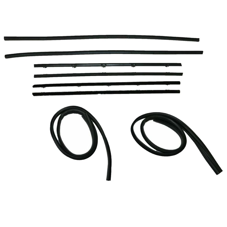 Nuevo kit de cuentas de barrido de ventana TRQ de 8 piezas para Chevy C/K 10 20 30 GMC C15/C1500 1967-1972 Foto 2 de 2