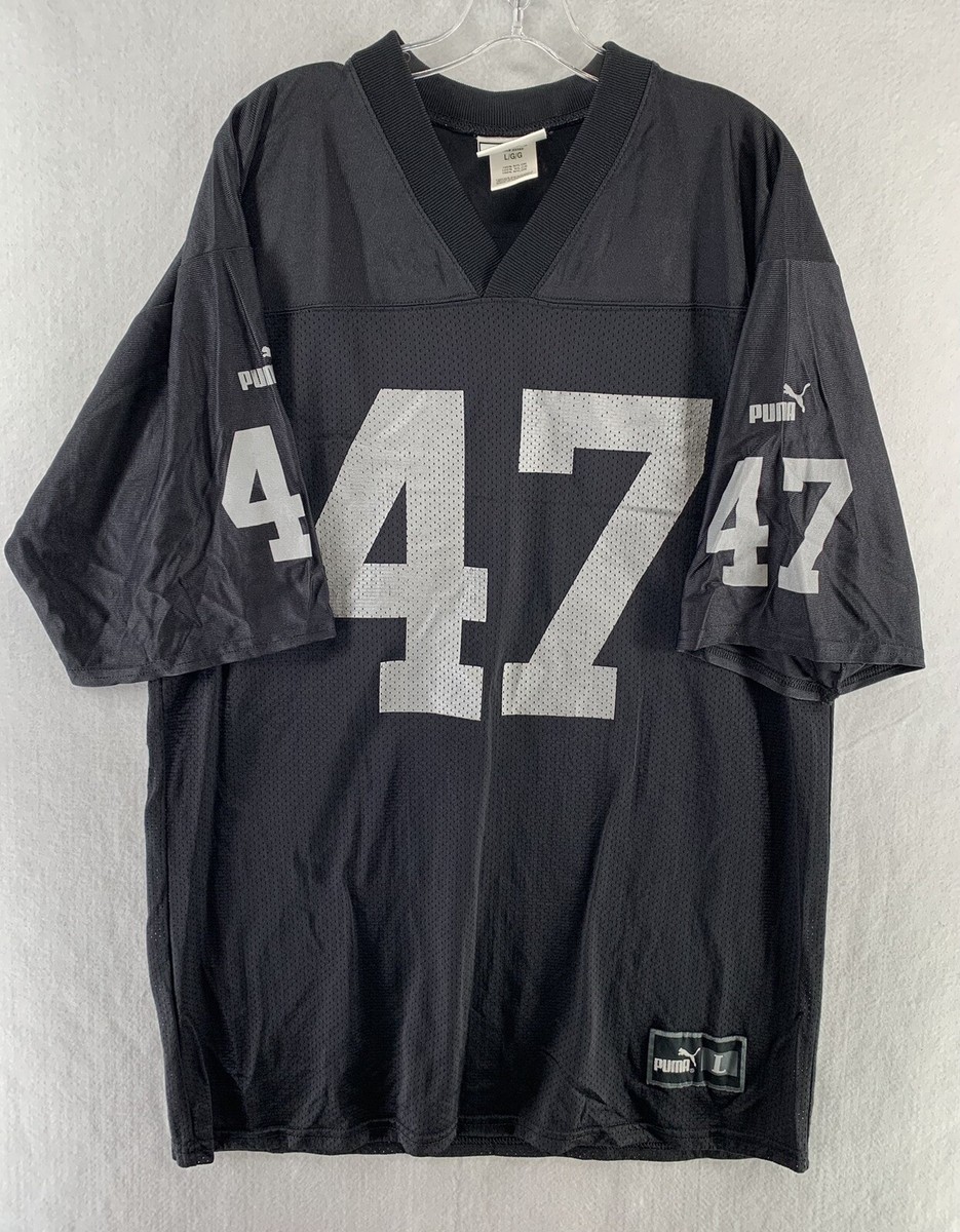 Vtg 1999 NFL Oakland Raiders Puma Team Tyrone Wheatley #47 Jersey