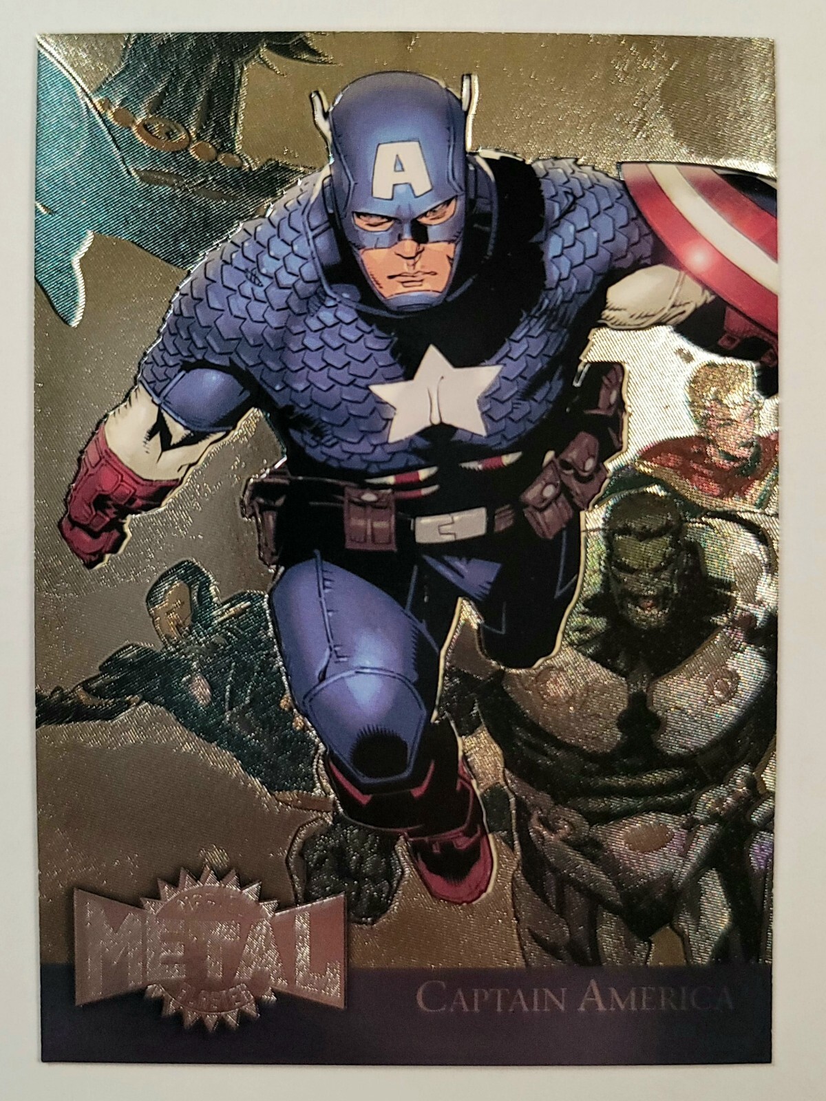 2015 Upper Deck Marvel Fleer Retro Metal Blaster Captain America #5