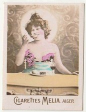 Cigarettes Melia Algeria Overseas Card Actresses Tirage A - De Mendes