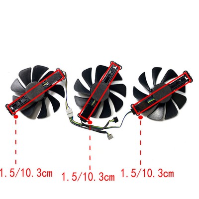 Grafikkartenventilatoren für Gainward/Plusoft RTX4070 4070ti 4070tis Wind Chaser