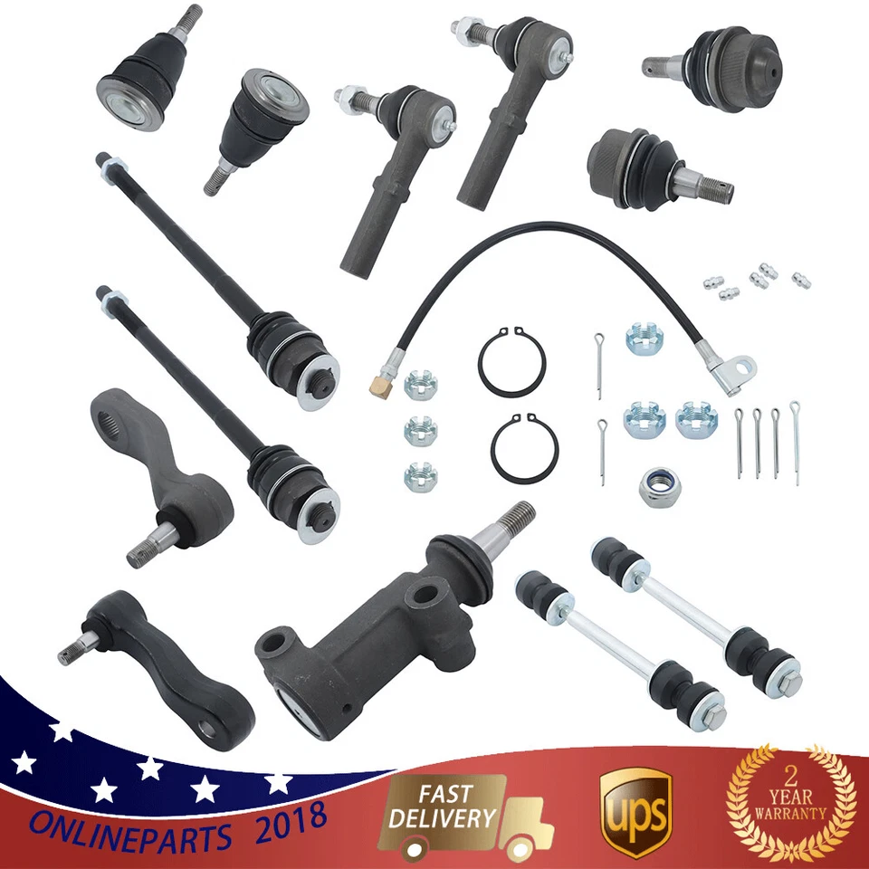 Kit de suspensión delantera para Chevrolet Suburban 1500 2000-06 brazo Pitman extremos de varilla de amarre Foto 2 de 4
