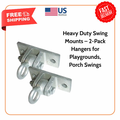 Heavy Duty Swing Mounts   2-Pack Hangers for Playgrounds, Porch Swings