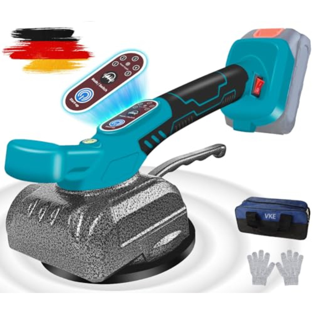 VKE Vibratore per Piastrelle Professionale 100KG - Ventosa per Posatori