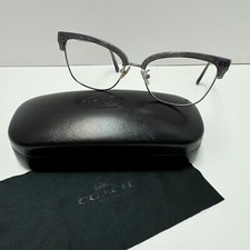 COACH HC5104B 9004 Gunmetal Cat Eye Eyeglasses Frames Only 53-17-140 w/ Case