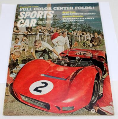 Sports Car Graphic Magazine January 1966 ~ Alfa Romeo, Chapparral