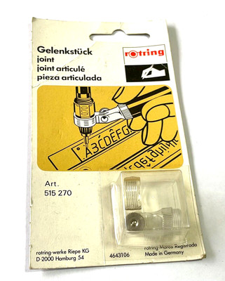 Rotring Technical Drawing Articulated Piece for Etching Ink NOS Germany (CM2582)