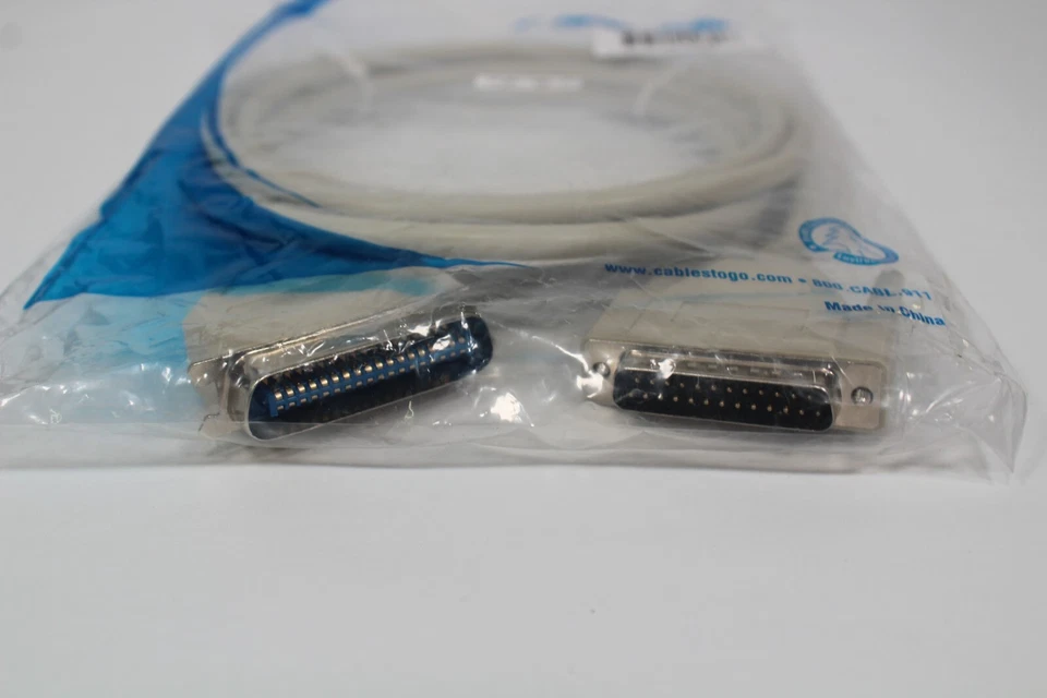 10' IBM Printer Parallel 957-0004-363 DB25 Male to 36 Male CablesToGo EL2502 - Image 2 of 3