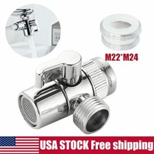Faucet Adapter Three Way Diverter Valve To Kitchen Bathroom Shower Hose Adapter