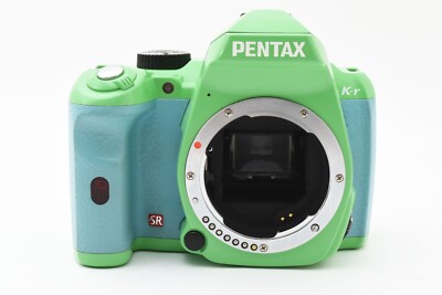 PENTAX K-r 12.4MP Digital SLR Camera Green Body w/Two Lens Set