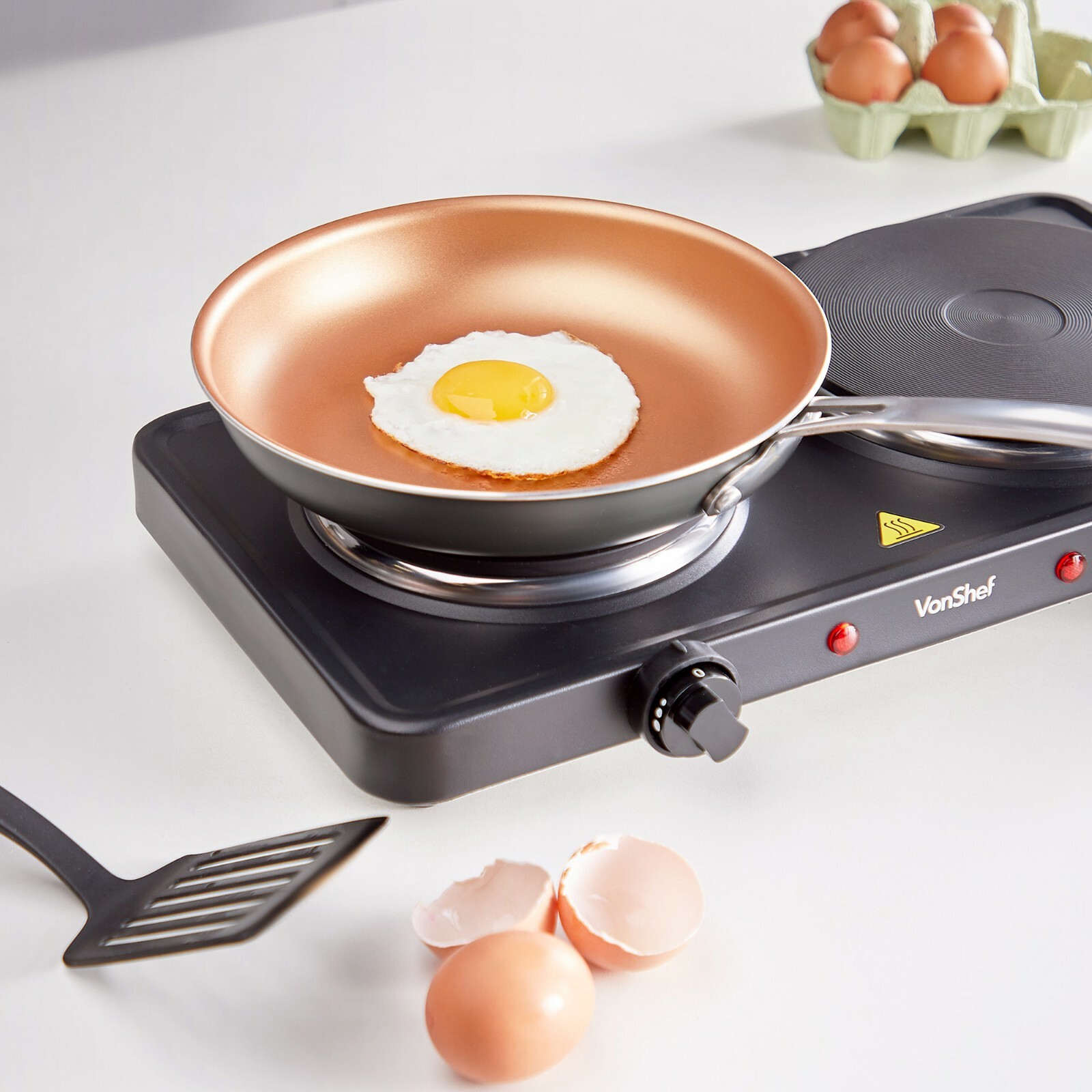 Hot Plate Electric Hob VonShef Portable Stove with Temperature Control 2500W eBay