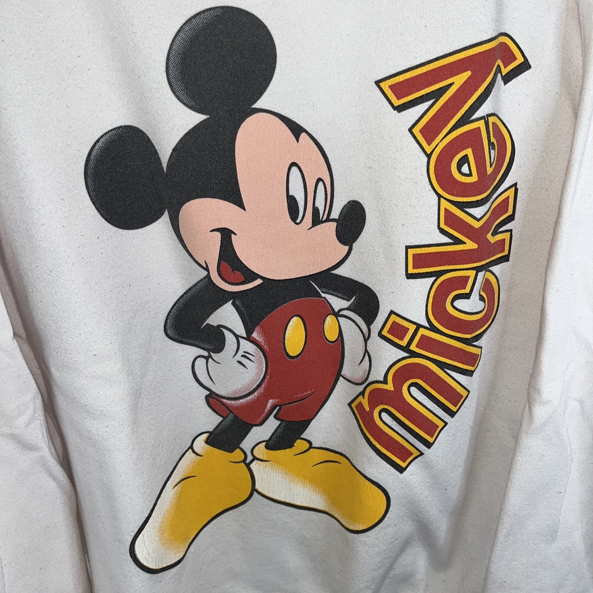 Vintage Mens 2XL Mickey Mouse Sweatshirt Disney Wear 90s