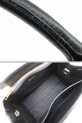 プラダ モノクローム サフィアーノ 2way バッグ 楽天市場】【美品】プラダ【PRADA】 モノクロームバッグ