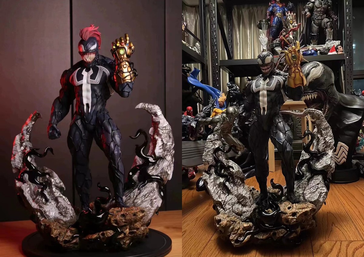 Venom Resin Model Painted Statue Infinity Gauntlet Custom-made In