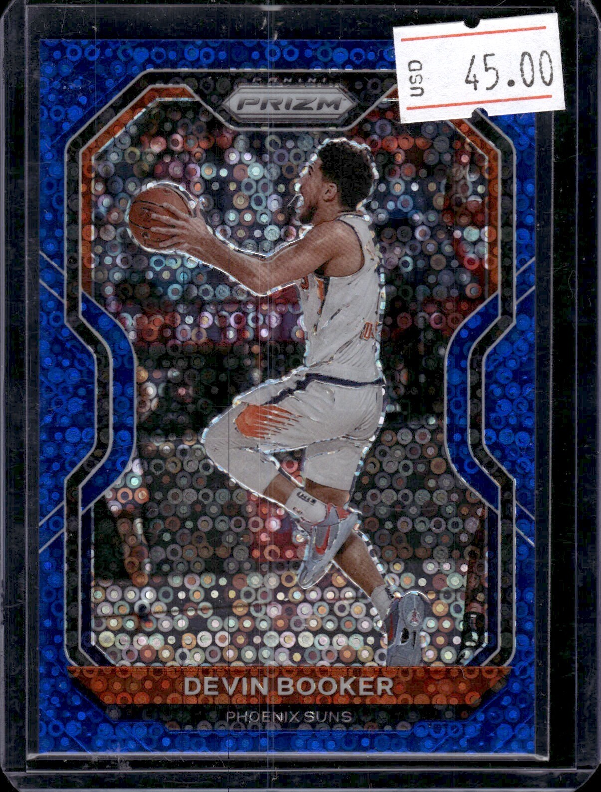 DEVIN BOOKER 2020-21 PANINI PRIZM #214 BLUE FAST BREAK PRIZMS 009/175