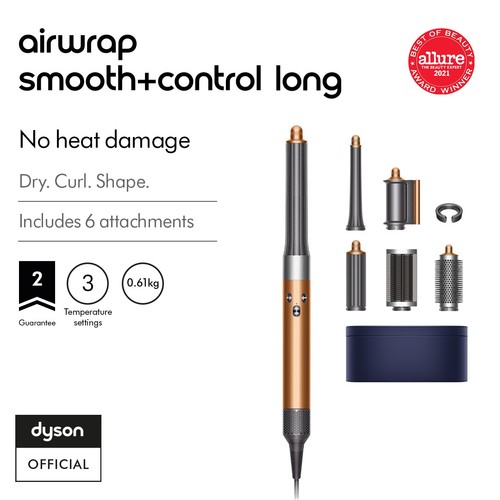 Dyson Airwrap Smooth + Control multi-styler and dryer Long (Copper/Nickel)