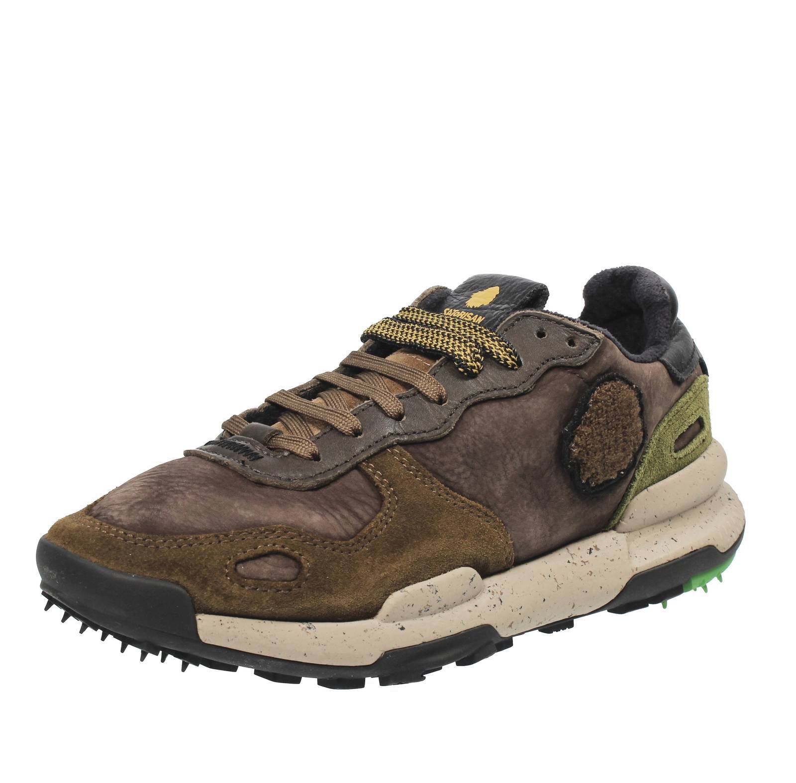 Саторисан Чакрона - Кроссовки из кожи Марроне - Талья 41 265 см Scarpe Uomo 40490₽