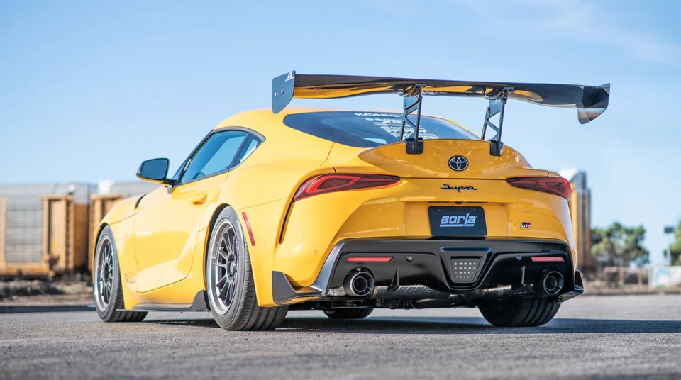 Borla ATAK Cat-back Exhaust w/ 4.5" Carbon Fiber Tips For 20-25 Toyota Supra GR Foto 4 de 4