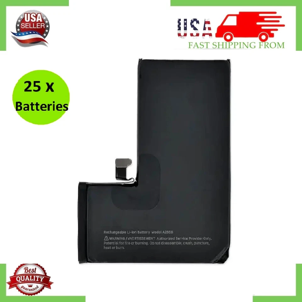 Lot 25 Premium Quality Replacement Battery For iPhone 5 6S 7 8 11 12 13 XR XS - Image 2 of 4