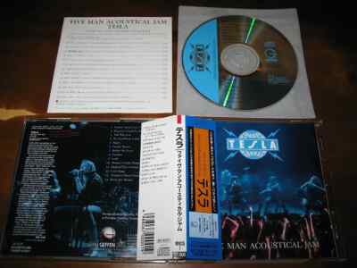 TESLA Five Man Acoustical Jam ( CD 1990 Geffen / Victor Japan OBI )