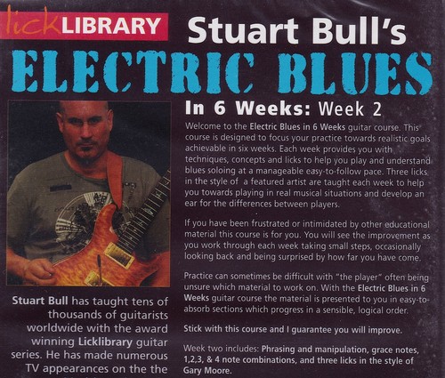 ELECTRIC BLUES IN 6 WEEKS by STUART BULL- WEEK 2- METHOD DVD- NEW! - Picture 2 of 2