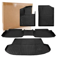 Floor Mats & Cargo Liner for 2021-2023 Hyundai Santa Fe 5 Seat TPE All-Weather