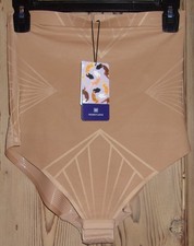 HONEYLOVE "Shadow Sculpt High-Waist Brief" SAND Size: Small NWT 79