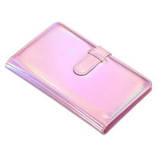 96 Pockets Wallet Photo Album, PU leather, Instant PVC Mini Storage Album for...